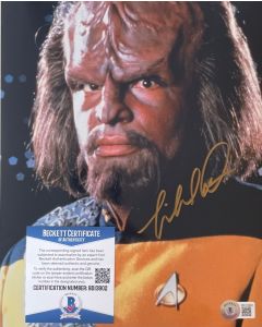 Michael Dorn Star Trek 8x10 w/Beckett COA #2
