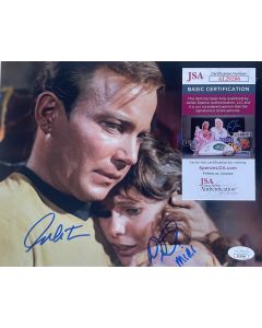 William Shatner & Kim Darby Star Trek Signed 8X10 Photo w/ JSA COA