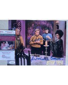William Shatner & Antoinette Bower Star Trek Signed 8X10 Photo w/ JSA COA