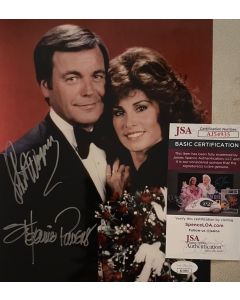 Hart to Hart Stefanie Powers & Robert Wagner signed 8x10 photo w/JSA COA #21