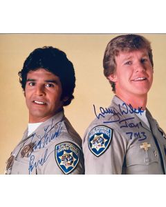 CHIPs Larry Wilcox & Erik Estrada 8x10 signed photo #65