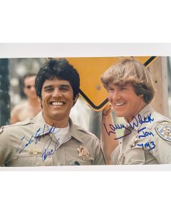 CHIPs Larry Wilcox & Erik Estrada 8x10 signed photo #64