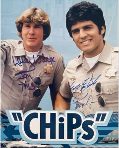 CHIPs Larry Wilcox & Erik Estrada 8x10 signed photo 9