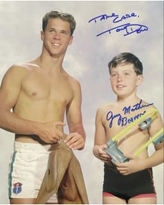 Leave It to Beaver Jerry Mathers & Tony Dow 8x10 signed photo 18