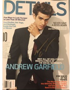 Andrew Garfield  Details  signed magazine