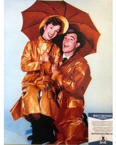 Debbie Reynolds (1932-2016) Singin in the Rain 11X14 w/Beckett COA 7