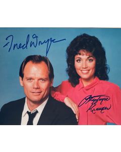 Fred Dryer & Stepfanie Kramer Hunter Original Autographed 8X10 Photo #7