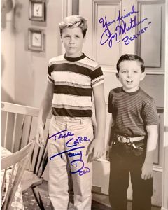 Jerry Mathers & Tony Dow Leave it to Beaver Autographed 8X10 photo #25