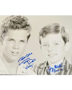 Jerry Mathers & Tony Dow Leave it to Beaver signed 8X10 #26