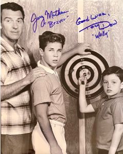 Jerry Mathers & Tony Dow Leave it to Beaver signed 8X10 #27
