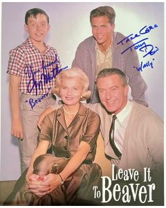 Jerry Mathers & Tony Dow Leave it to Beaver signed 8X10 #36