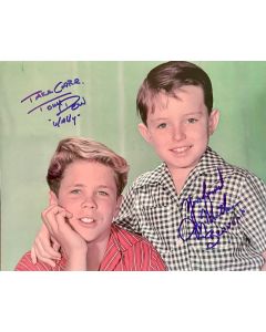 Jerry Mathers & Tony Dow Leave it to Beaver signed 8X10 #41