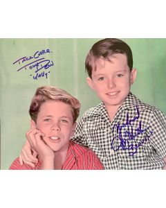 Jerry Mathers & Tony Dow Leave it to Beaver signed 8X10 #41