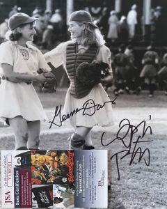 A League Of Their Own Lori Petty & Geena Davis signed 8x10 w/JSA COA #2