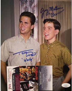 Leave It to Beaver Tony Dow & Jerry Mathers w/JSA COA