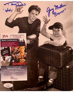 Leave It to Beaver Tony Dow & Jerry Mathers w/JSA COA 2