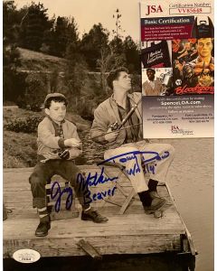 Leave It to Beaver Tony Dow & Jerry Mathers w/JSA COA 3