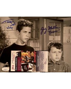 Leave It to Beaver Tony Dow & Jerry Mathers w/JSA COA 4