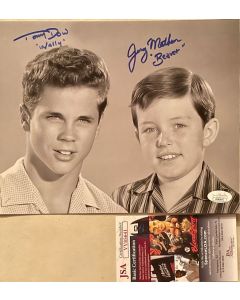 Leave It to Beaver Tony Dow & Jerry Mathers w/JSA COA 6