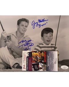 Leave It to Beaver Tony Dow & Jerry Mathers w/JSA COA 7