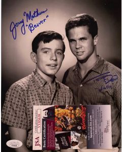 Leave It to Beaver Tony Dow & Jerry Mathers w/JSA COA 8