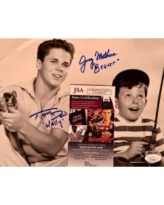 Leave It to Beaver Tony Dow & Jerry Mathers w/JSA COA 9