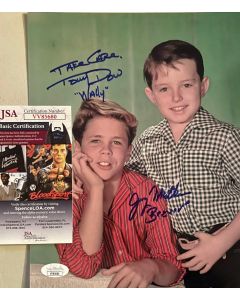 Leave It to Beaver Tony Dow & Jerry Mathers w/JSA COA 12