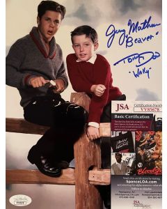 Leave It to Beaver Tony Dow & Jerry Mathers #14 w/JSA COA