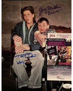 Leave It to Beaver Tony Dow & Jerry Mathers w/JSA COA16