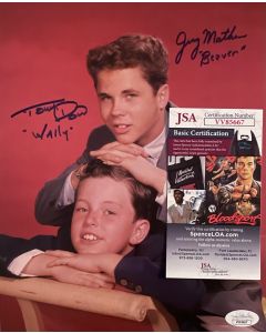 Leave It to Beaver Tony Dow & Jerry Mathers w/JSA COA17