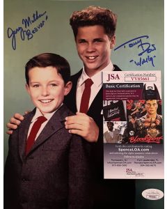 Leave It to Beaver Tony Dow & Jerry Mathers w/JSA COA19