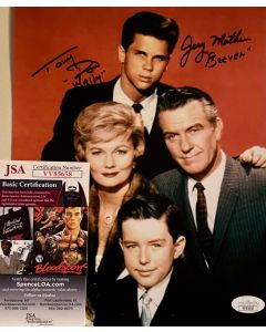 Leave It to Beaver Tony Dow & Jerry Mathers w/JSA COA20