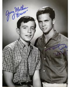 Jerry Mathers & Tony Dow Leave it to Beaver Original Autographed 8X10 photo #46