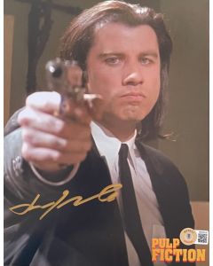 John Travolta Pulp Fiction Original autographed 8X10 w/Beckett Witnessed COA #2