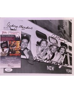 The Honeymooners Audrey Meadows, Joyce Randolph, Art Carney 8x10 w/JSA COA