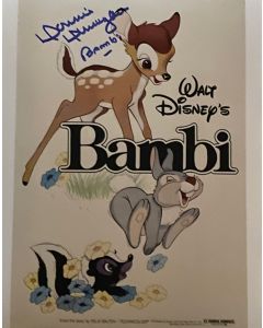 Donnie Dunagan Bambi Original Autographed 8x10 Photo #21