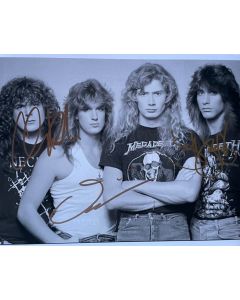 MAGADETH TRIO Chuck Behler, Jeff Young, David Ellefson Original 8x10 Signed #6