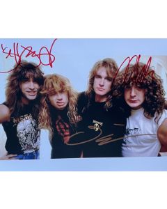 MAGADETH TRIO Chuck Behler, Jeff Young, David Ellefson Original 8x10 Signed #9