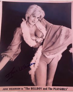 June Wilkinson RIP THE BELLBOY AND THE PLAYGIRLS Original Autographed 8X10 Photo #6