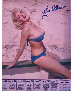 June Wilkinson RIP Original Autographed 8X10 Photo #20