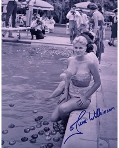 June Wilkinson RIP Original Autographed 8X10 Photo #23