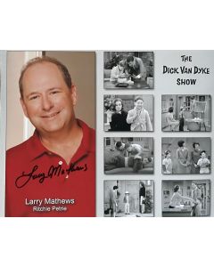Larry Mathews DICK VAN DYKE SHOW Original Autographed 8X10 Photo #20