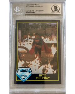 Pierre Spengler SUPERMAN 3 Signed Topps #22 Card w/ Beckett COA