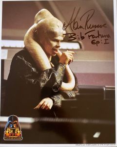 Alan Ruscoe Star Wars Episode 1 Bib Fortuna Original signed 8X10 photo