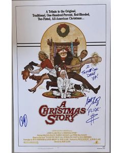 A Christmas Story Original signed 11x14 Photo Peter Billingsley & Scott Schwartz