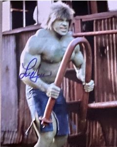 Lou Ferrigno Hercules Original Signed 8X10 Photo #61