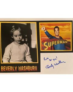 Beverly Washburn The Adventures of Superman TV Series Original Signed 8X10 #51