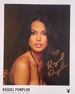 Raquel Pomplun Playboy Original signed 8X10 Photo #13