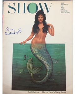 Gina Lollobrigida Signed Show Magazine - August 1963