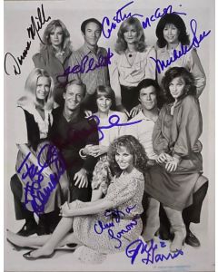 Knots Landing Cast of 8 Donna ,Joan ,Michelle Original Signed 8x10 JSA Letter